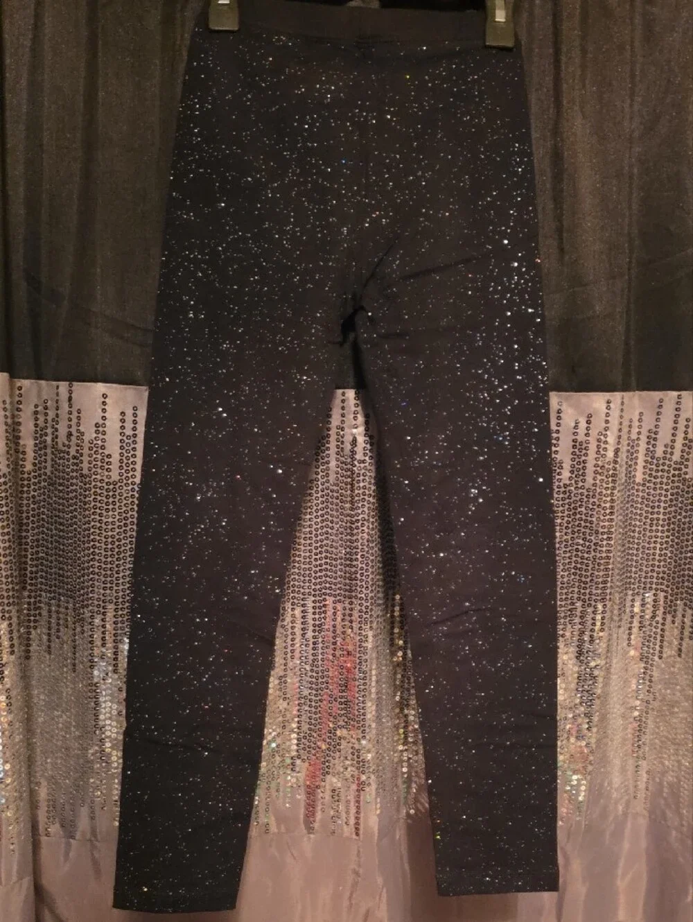 Cat & Jack Black Sparkle Kids Leggings